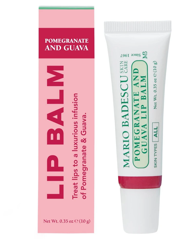 Mario Badescu Pomegranate and Guava Lip Balm, 0.5 oz.