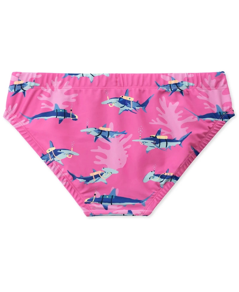 Chubbies Men's The Great Pink Sharks Swim Briefs