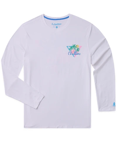 Chubbies Men's The Tacking Toward Sun Crewneck Swim T-Shirt