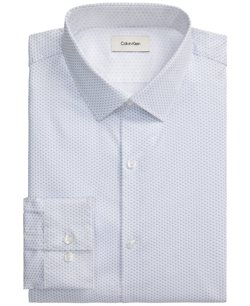 Calvin Klein Men's Kinetic Stretch Spread Collar Dress Shirt