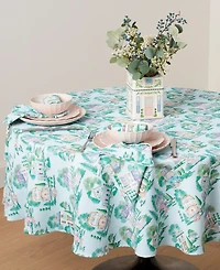 Lenox Spice Village Cottage Design Round Tablecloth, 70"
