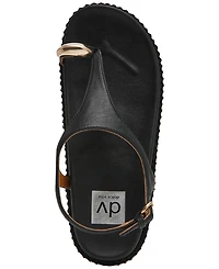 Dv Dolce Vita Women's Pacey Round Toe Ring Footbed Flat Sandals