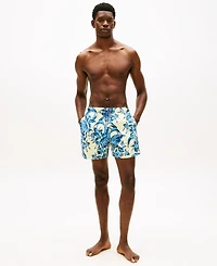 Tommy Hilfiger Men's Print Drawstring 5" Swim Trunks