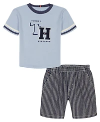 Tommy Hilfiger Boys' 2T-7 Short-Sleeve T-Shirt and Shorts, 2-Piece Set