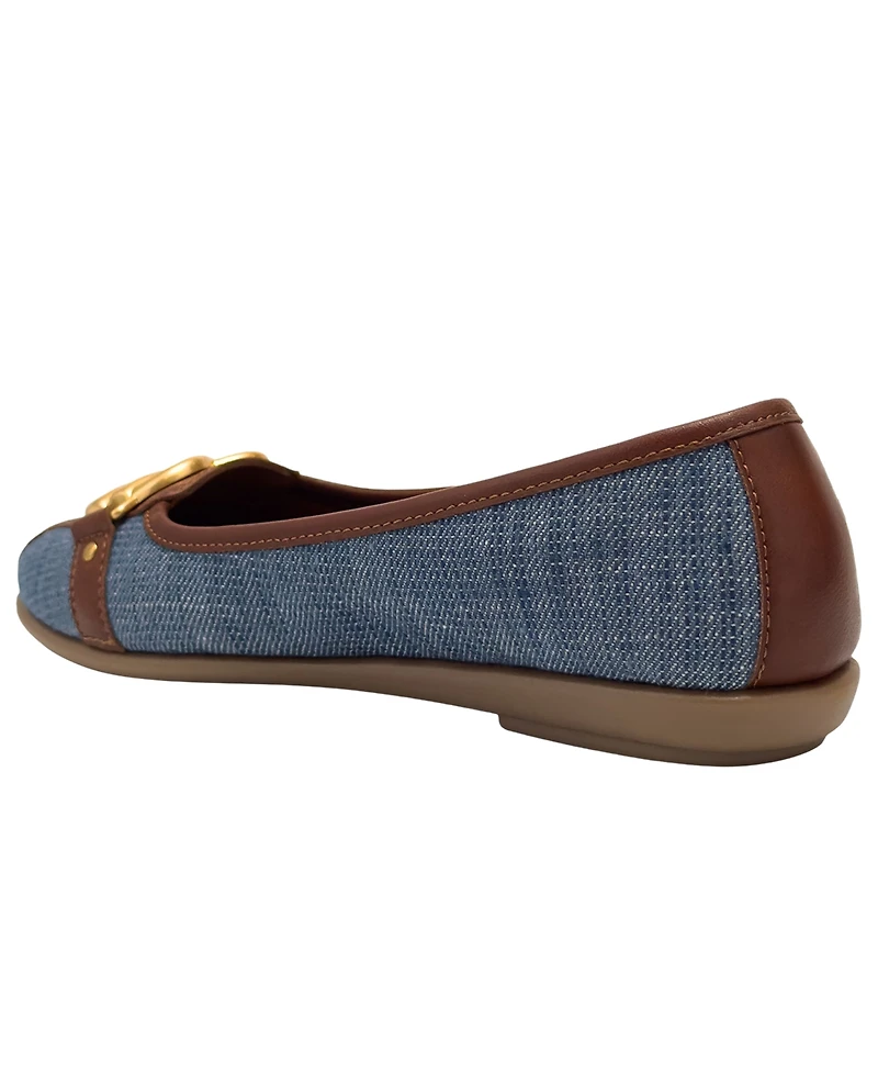 Aerosoles Women's Big-Bet Almond Toe Ballet Flats