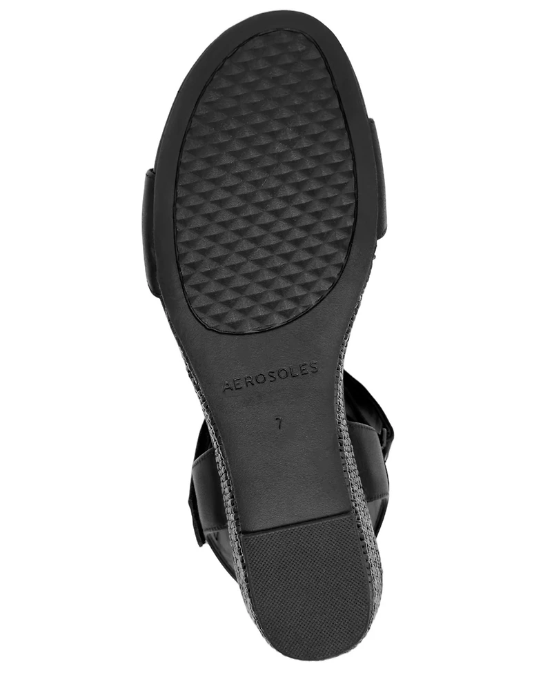 Aerosoles Women's Wel Open Toe Wedge Sandals