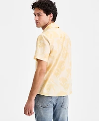 Sun + Stone Men's Marina Floral-Print Short-Sleeve Shirt, Macy's Exclusive