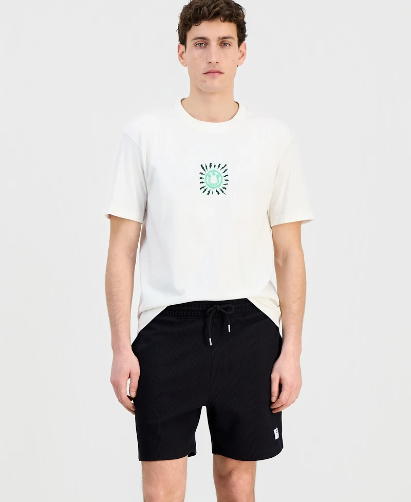 Hugo Boss Men's Waffle Jersey 7.9" Drawstring Shorts