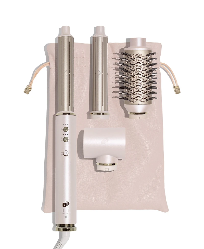 T3 Aire 360 Air Styler Blowout Kit with Dual Voltage and Ceramic Curling Attachments
