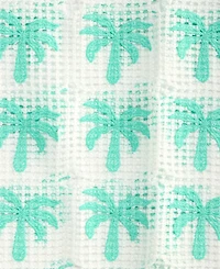 Breaking Waves Girls' 7-16 Palm Trees Print Crochet Cover-Up