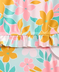 Breaking Waves Girls' 7-16 Ruffle Monokini One-Piece Swimsuit