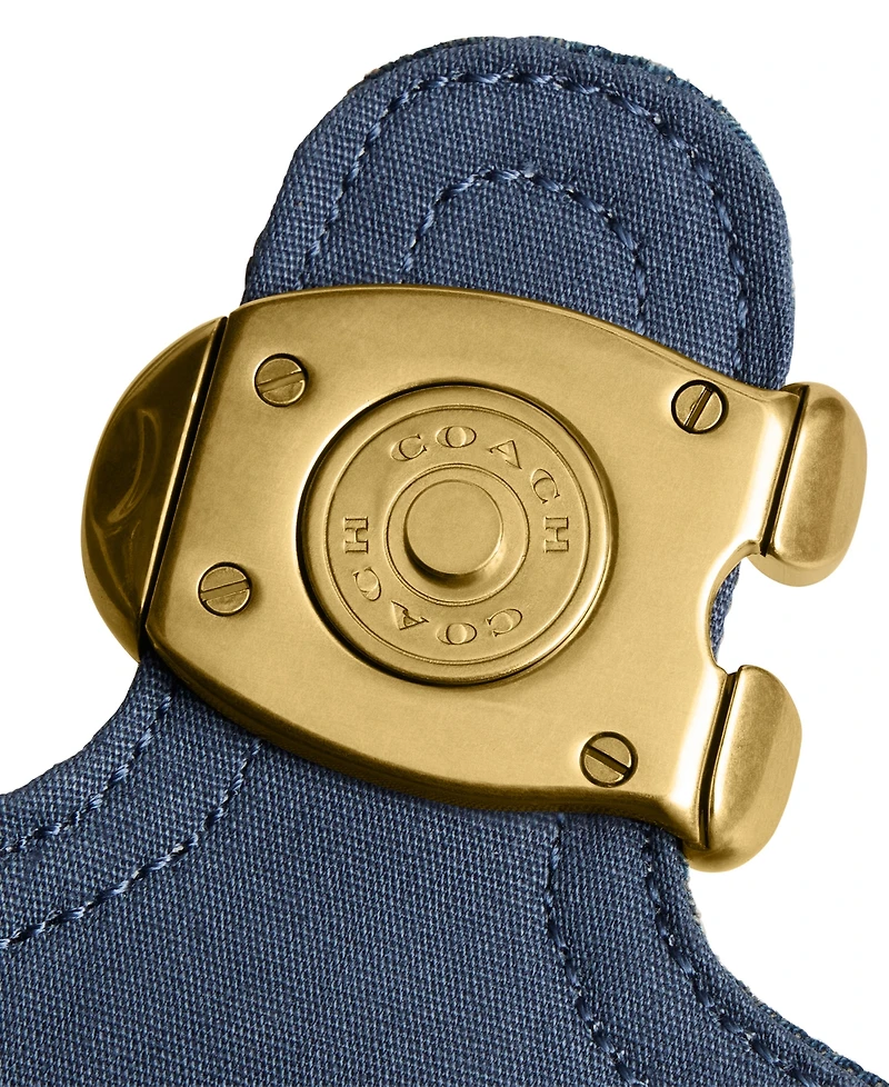 Coach Tabby Small Cotton Denim Shoulder Bag