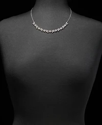 Givenchy Cubic Zirconia Cluster Statement Necklace, 16" + 3" extender