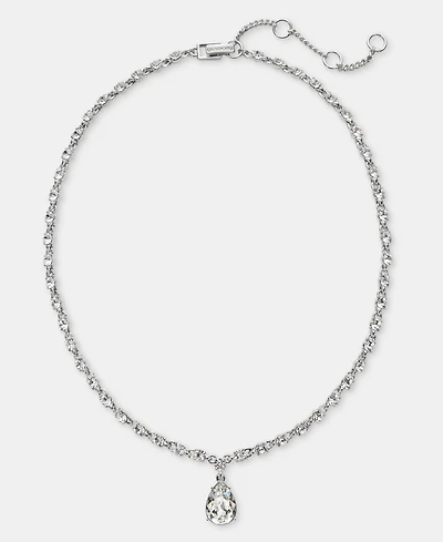 Givenchy Cubic Zirconia Pear-Shape Pendant Necklace, 16"