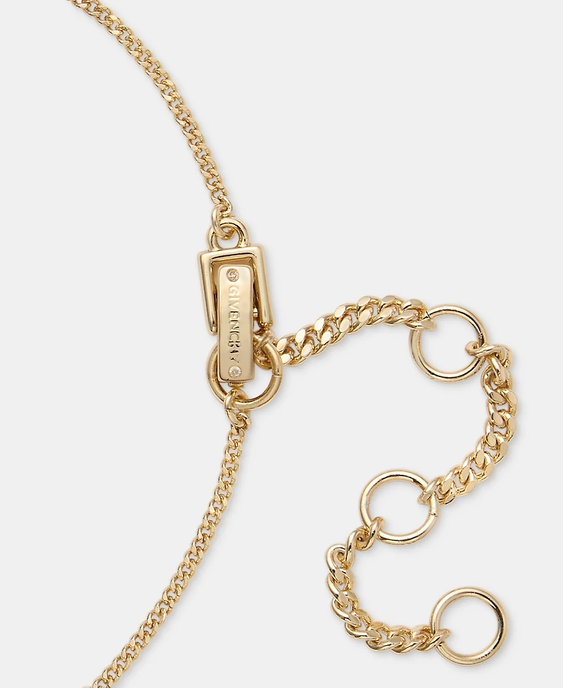 Givenchy Crystal Orbital Pendant Necklace, 16" + 3" extender