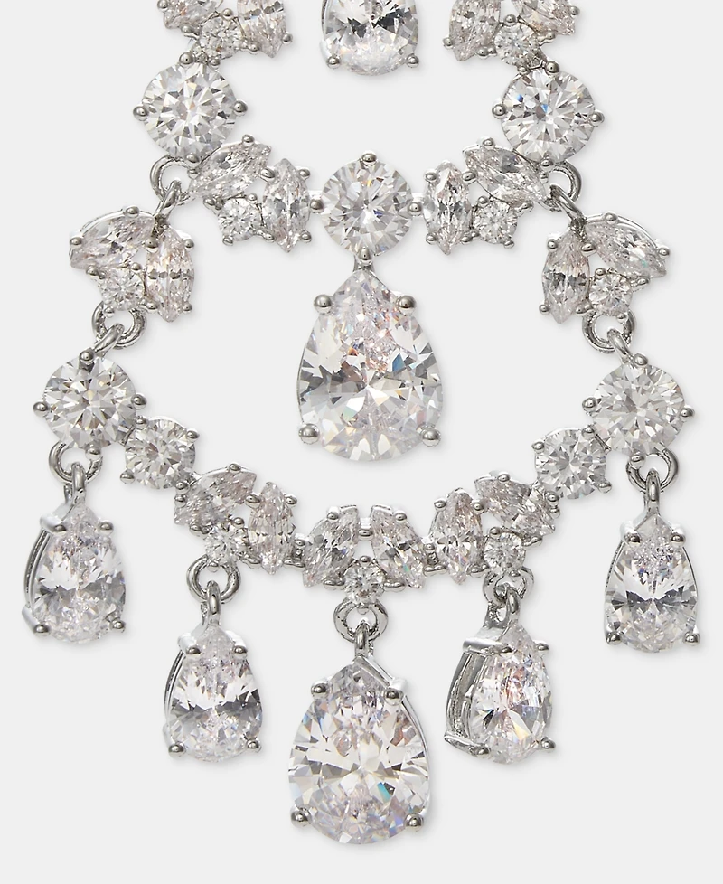 Givenchy Cubic Zirconia Shaky Chandelier Earrings