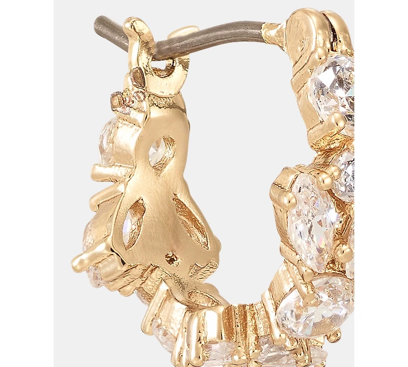 Givenchy Extra Small Cubic Zirconia Huggie Hoop Earrings, 0.36"