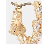 Givenchy Extra Small Cubic Zirconia Huggie Hoop Earrings, 0.36"