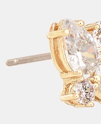 Givenchy Cubic Zirconia Cluster Stud Earrings