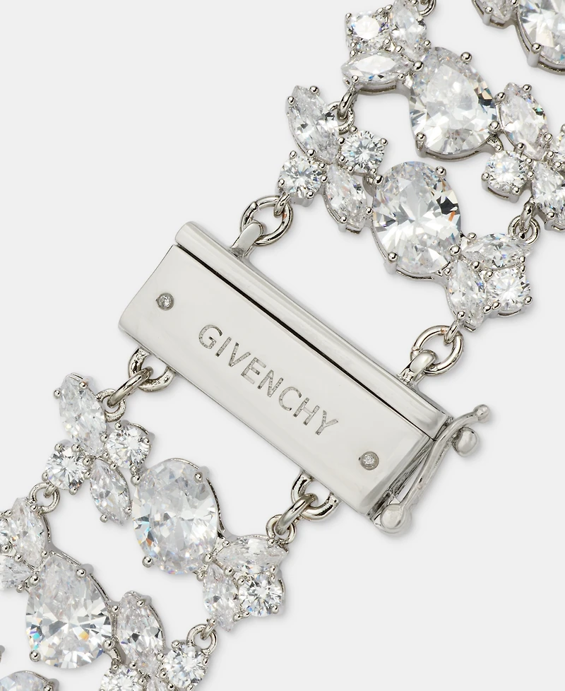Givenchy Cubic Zirconia Cluster Flex Bracelet