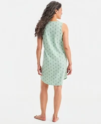 Charter Club Women's Printed Jersey Tank Sleepshirt, Exclusively at Macy's