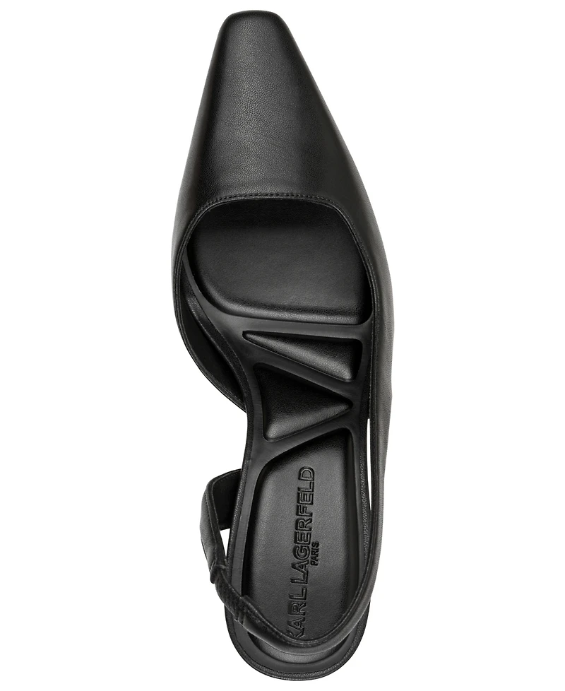 Karl Lagerfeld Paris Women's Sheenz Slingback Pumps