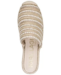 Karl Lagerfeld Paris Women's Malaysia Round Toe Mule Flats