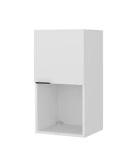 Fm Furniture Wall-Mounted Bathroom Cabinet with Hidden Storage and Open Compartment