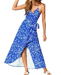 Cupshe Women's Self-Care Floral Maxi Beach Dress