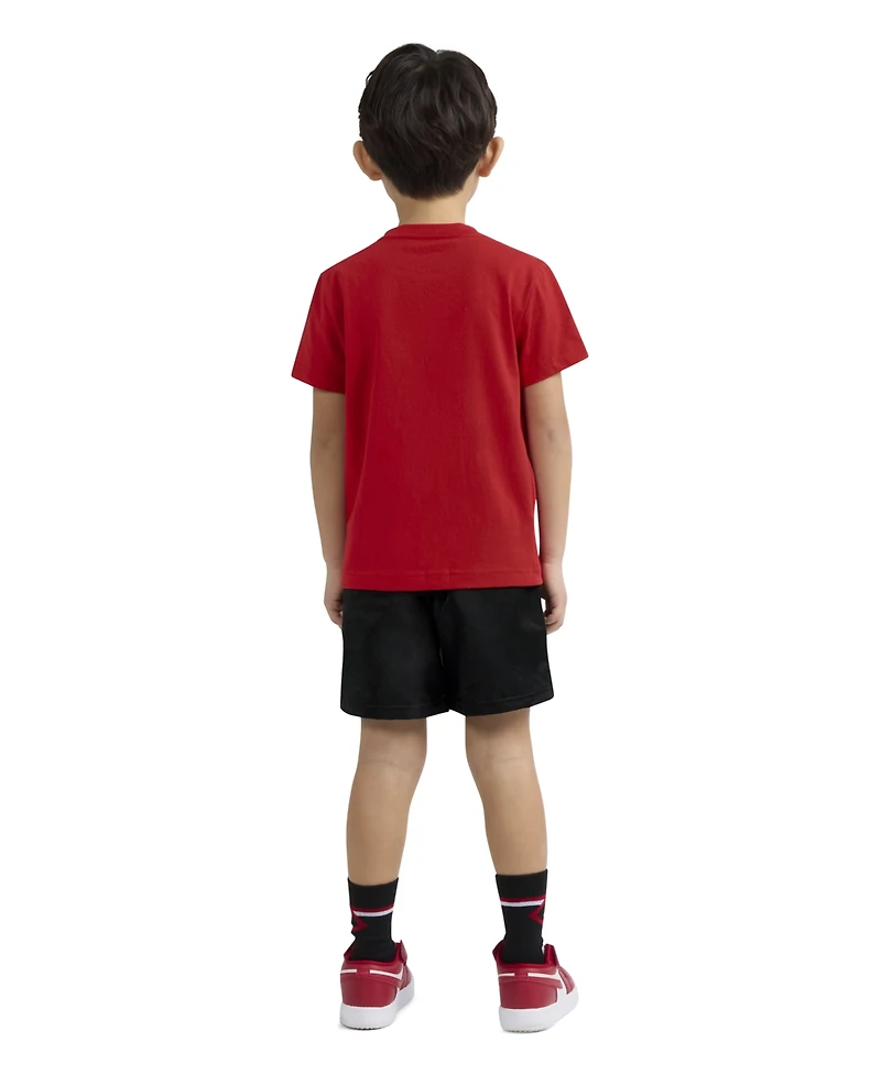Jordan Little Boys Dri-fit Jumpman Woven Play Jersey T-Shirt & Mesh Shorts, 2 Piece Set