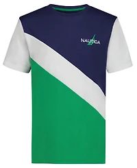 Nautica Boys' 8-20 Diagonal Block Crewneck T-Shirt