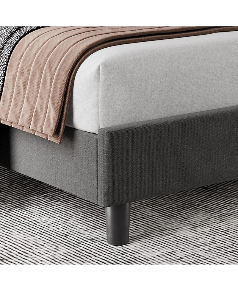 gaomon Queen Bed Frame with Adjustable Headboard, Upholstered Platform