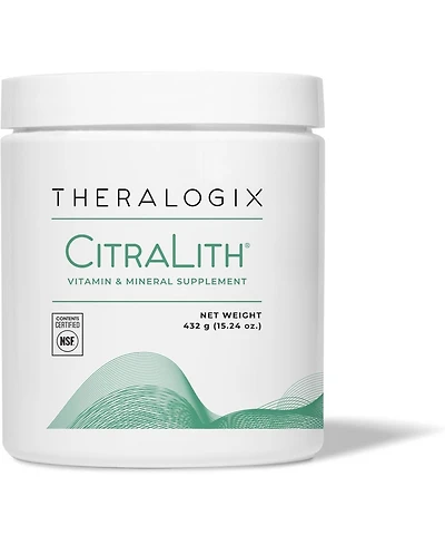 Theralogix CitraLith Canister Vitamin & Mineral Supplement - 90-Day Supply - Kidney Health Support for Healthy Kidney Function