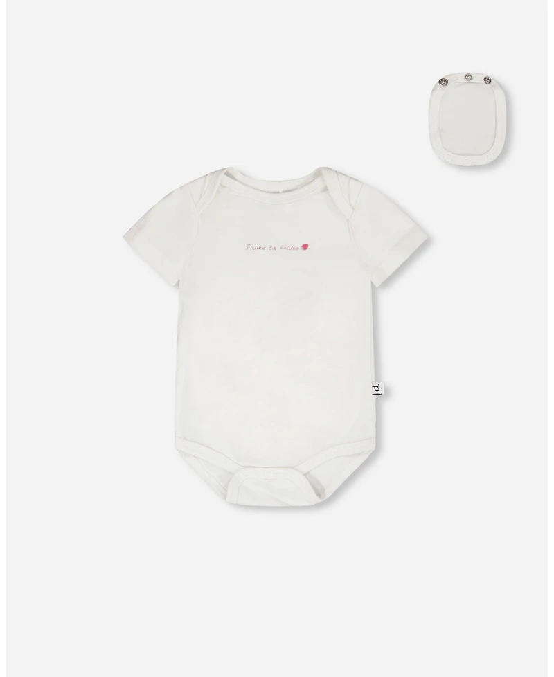 Deux par Baby Girls Evolutive Cotton Jersey 3 Pack Onesie