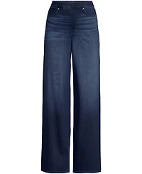 Lands' End Women's Starfish Denim High Rise Wide Leg Jeans