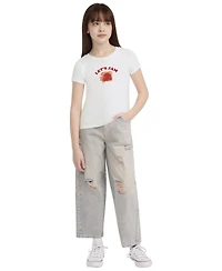 Levi's Girls' 7-16 Meet and Greet Jam Round Neck T-Shirt