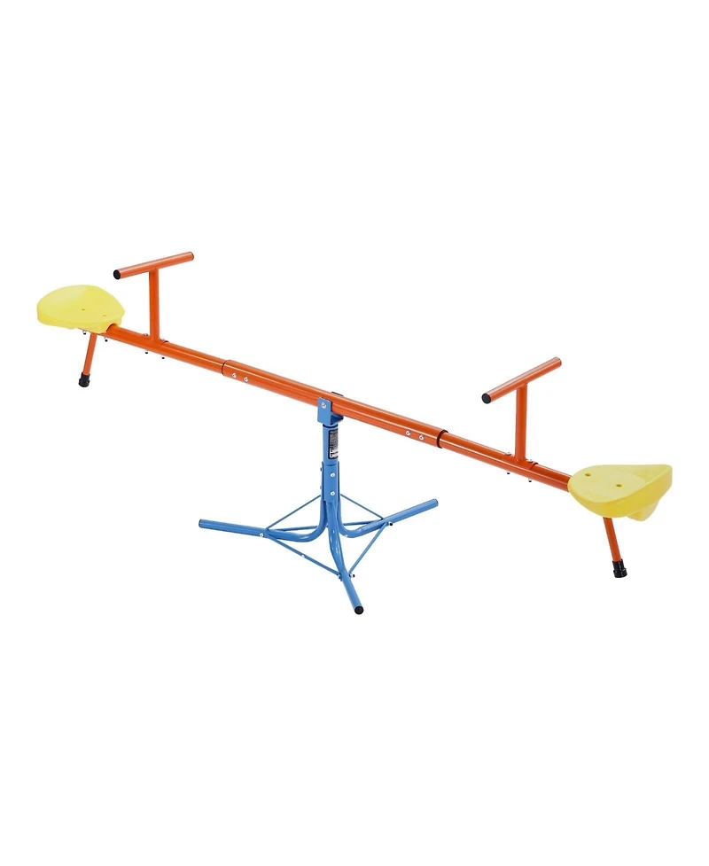 Sugift Kids Seesaw with 3-Prong Base & 360° Rotating Design