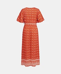 Cupshe Women's Bohemian Printed Maxi Dress with Belt