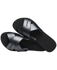 Havaianas Women's Aqua Metallic Round Toe Sandals