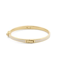Coach Chalk Signature C Heart Enamel Bangle Bracelet