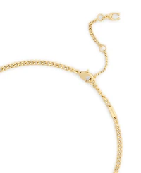 Coach Faux Stone Floral Statement Bib Necklace