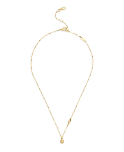 Coach Faux Stone Signature Ladybug Pendant Necklace