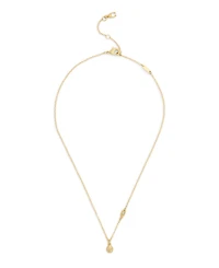 Coach Faux Stone Signature Ladybug Pendant Necklace