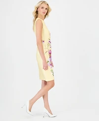 Anne Klein Petite Sleeveless Printed Sheath Dress