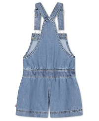 Levi's Girls' 4-6X Apron Neck Shortalls