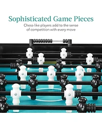 Best Choice Products Large 54in Full-Size Foosball Table for Home, Game Room w/ 2 Balls, 2 Cup Holders