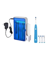 Pursonic Usb Rechargeable Rotary Toothbrush & Uv Sanitizer Station (3 Brush Heads Included
