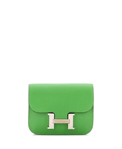 Pre-Owned Hermes Constance Slim Wallet Evercolor