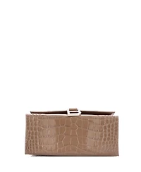 Pre-Owned Balenciaga Small Hourglass Top Handle Bag Embossed Leather