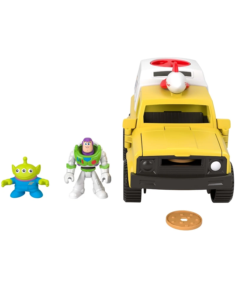 Imaginext Disney and Pixar Toy Story Pizza Planet Truck with Buzz Lightyear and Alien Action Figures